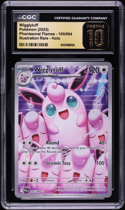 2025 Pokemon Japanese Mega Inferno X AR Wigglytuff #91 CGC 10