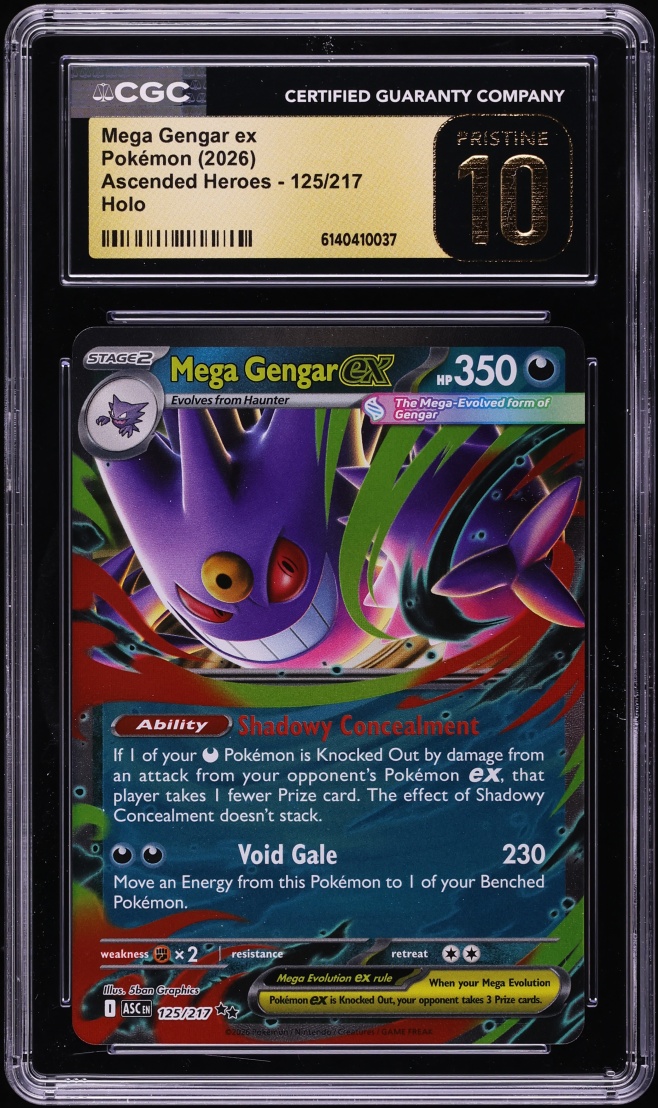 gengar full art pokemon card Mega EX #240 EXTENDED A moonlit night makes the perfect stage for Mega Evolution Pokmon ex to come out and play Freaky Gengar Pokemon card!