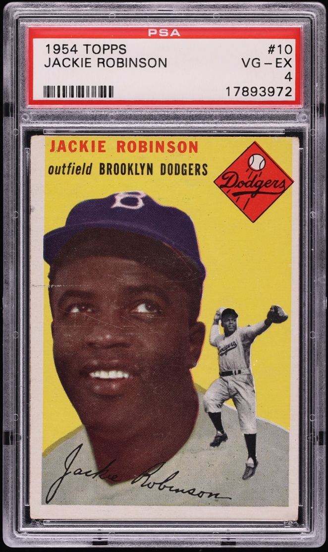 1954 Topps Jackie Robinson #10 PSA 4 VGEX