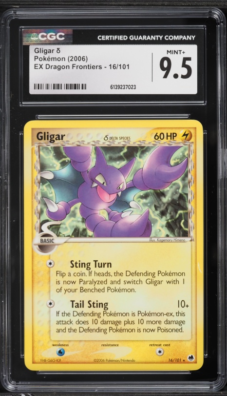 gligar pokemon card (Pulsing Aura 74) Common Card Type Gligar HP70 2025 Reverse Holo