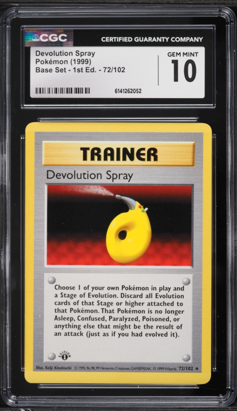 devolution spray pokemon card Pokémon TCG: Devolution Spray #72 PSA 9 main image 0