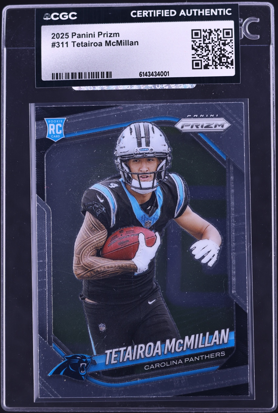 2025 Panini Prizm Tetairoa McMillan ROOKIE #311 CGC AUTH