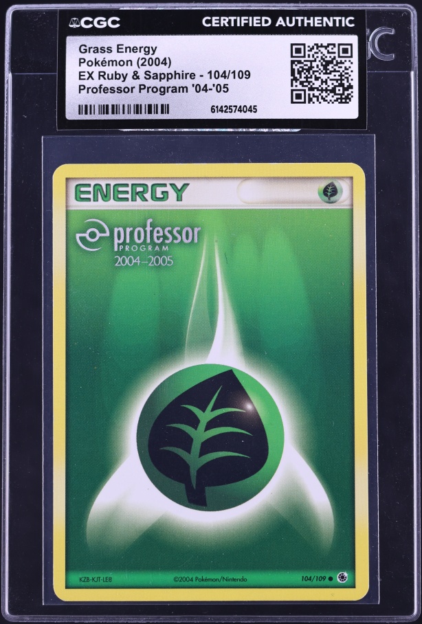 2003 Pokemon EX Ruby & Sapphire Grass Energy #104 CGC 10 GEM MINT on Fanatics Collect 2003 Pokemon EX Ruby & Sapphire Grass Energy #104 CGC 10 GEM MINT on Fanatics Collect