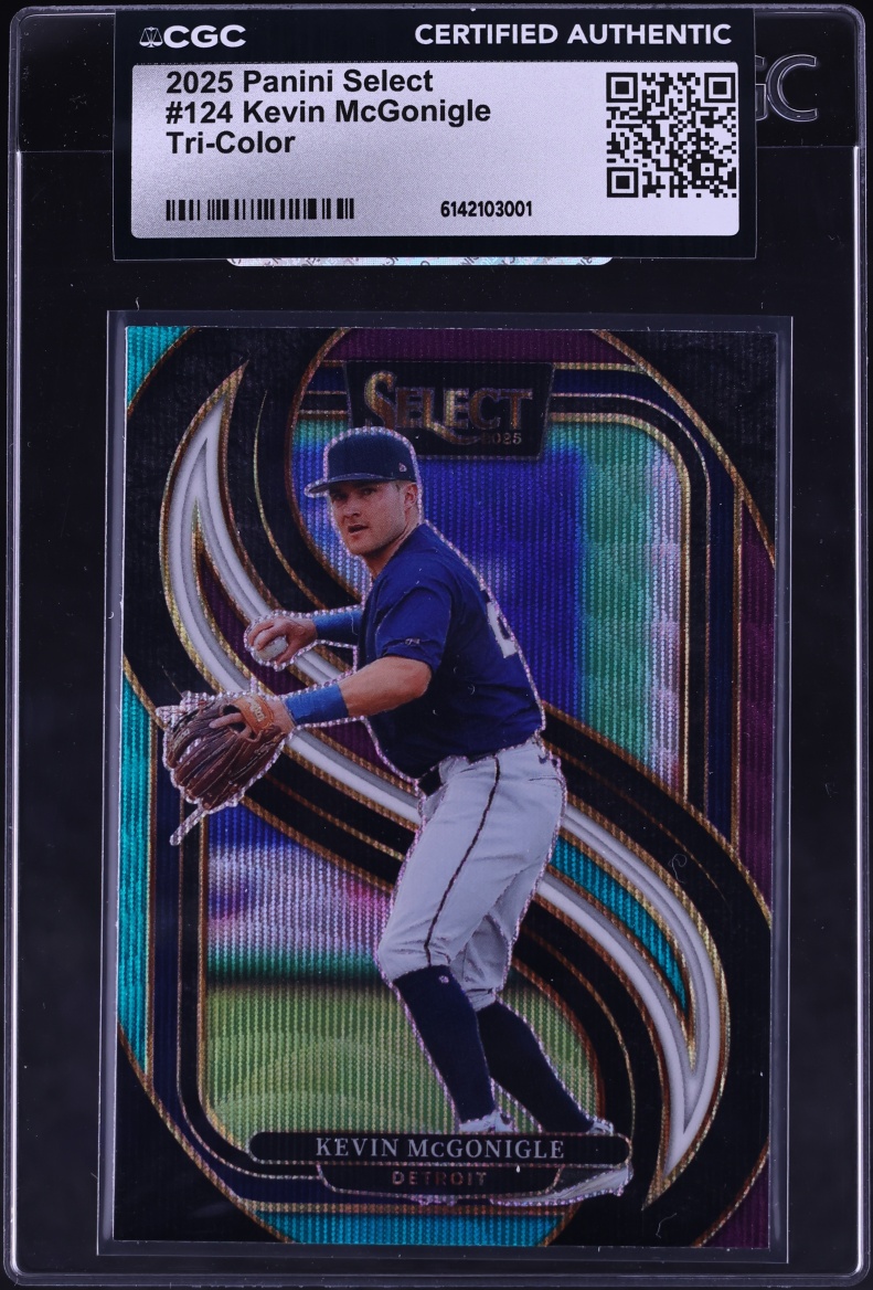2025 Select Premier Level Tri-Color Kevin McGonigle #124 CGC AUTH