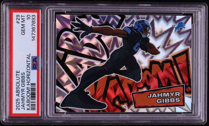 2025 Absolute Kaboom! Horizontal Jahmyr Gibbs #29 PSA 10 GEM MINT