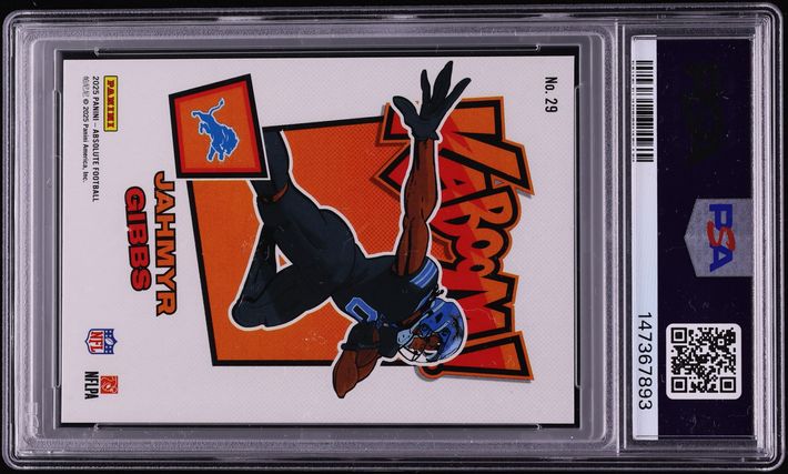2025 Absolute Kaboom! Horizontal Jahmyr Gibbs #29 PSA 10 GEM MINT