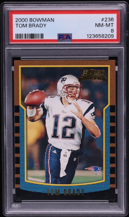 2000 Bowman Football Tom Brady ROOKIE #236 PSA 8 NM-MT