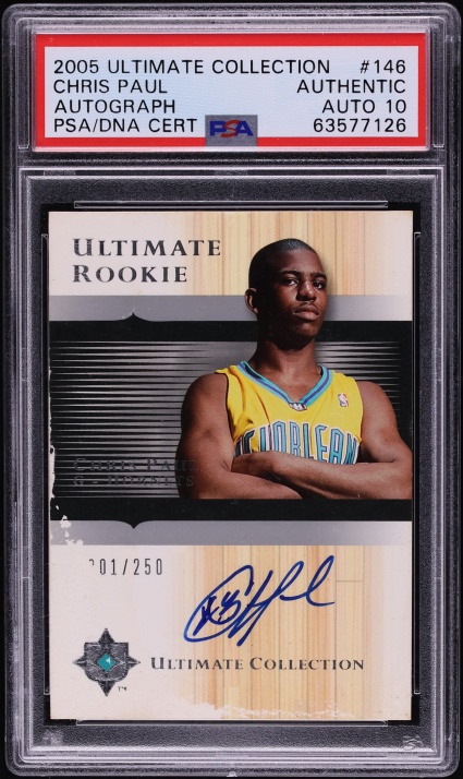 2005 Ultimate Collection Chris Paul ROOKIE AUTO DNA 10 /250 #146 PSA AUTH