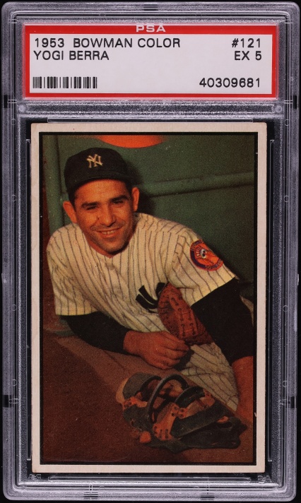 1953 Bowman Color Yogi Berra #121 PSA 5 EX