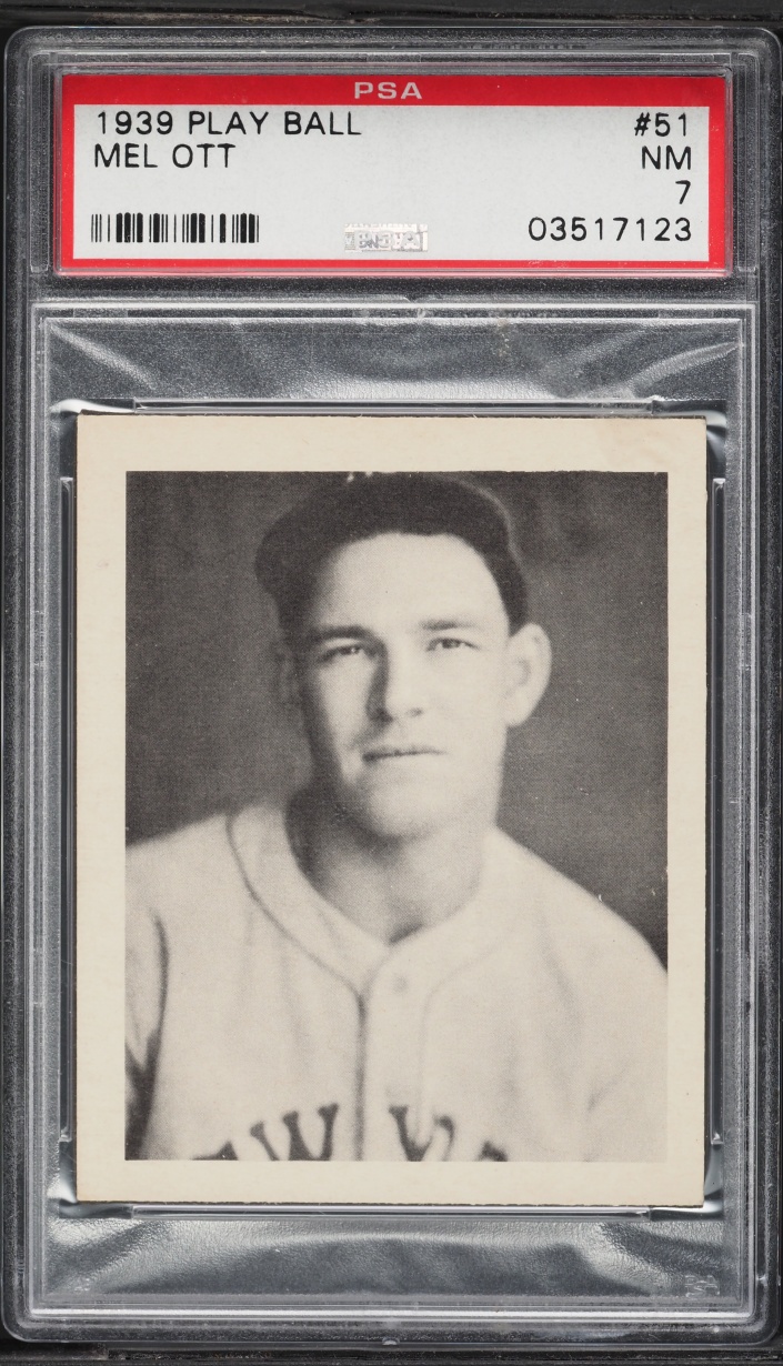 1939 Play Ball Mel Ott #51 PSA 7 NRMT