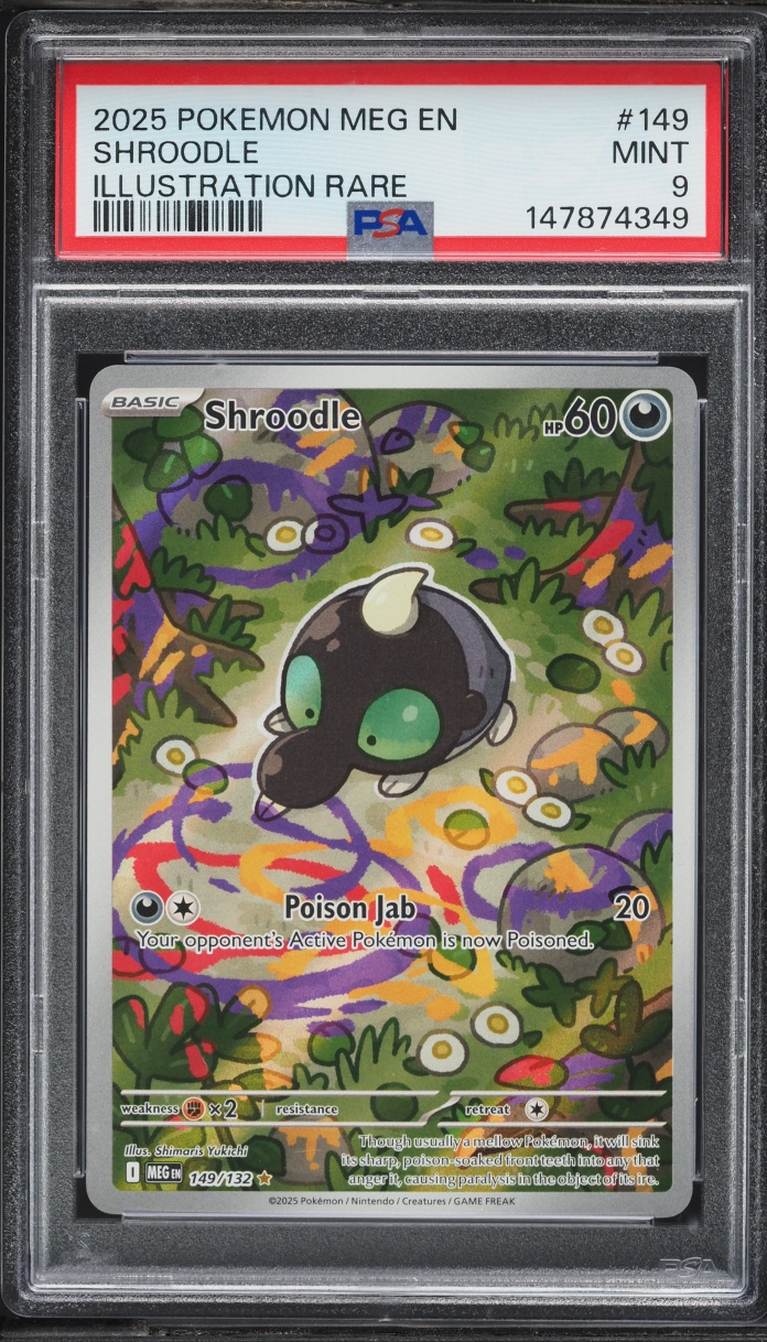 2025 Pokemon Mega Evolution IR Shroodle #149 PSA 9 MINT