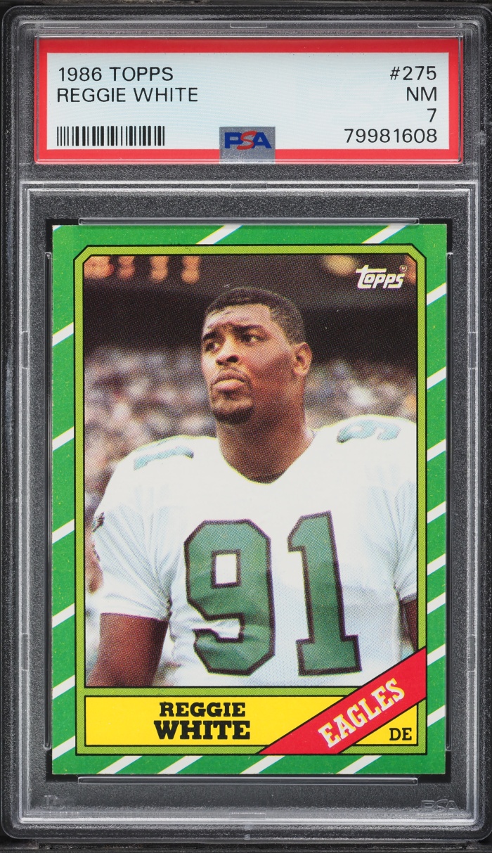 1986 Topps Football Reggie White ROOKIE #275 PSA 7 NRMT