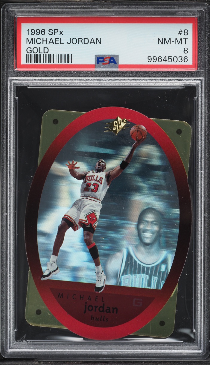 1996 SPx Gold Die-Cut Michael Jordan #8 PSA 8 NM-MT