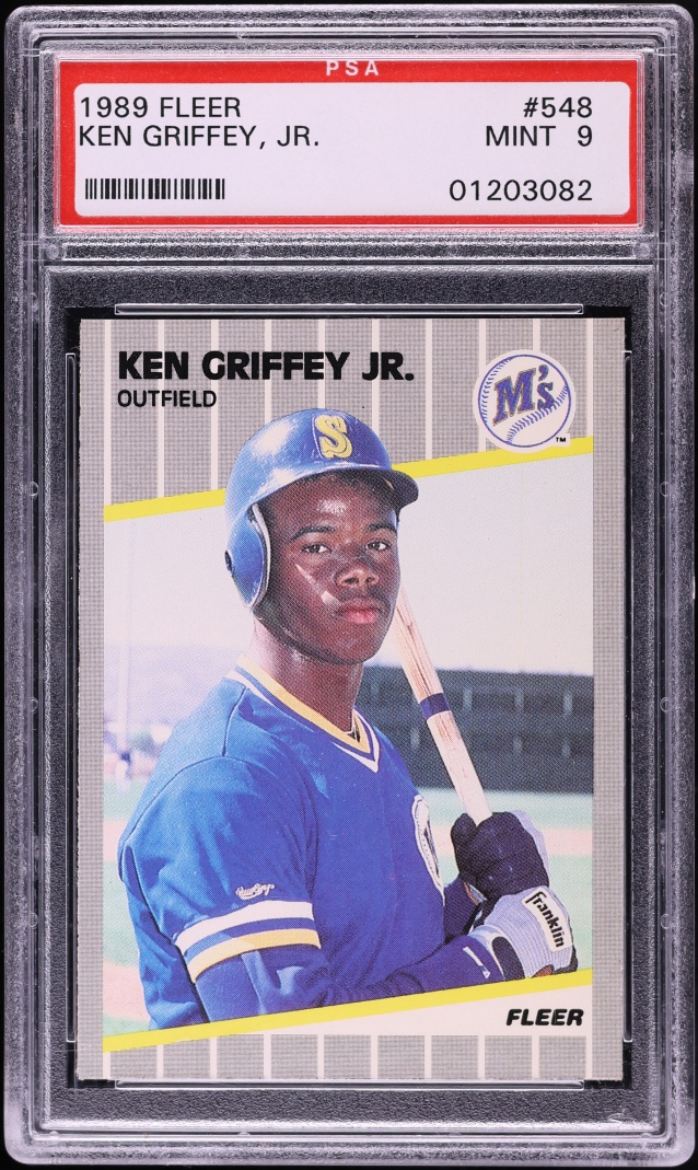 1989 Fleer Ken Griffey Jr. ROOKIE #548 PSA 9 MINT