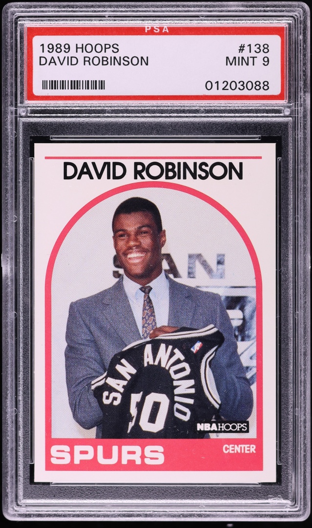 1989 Hoops David Robinson ROOKIE #138 PSA 9 MINT