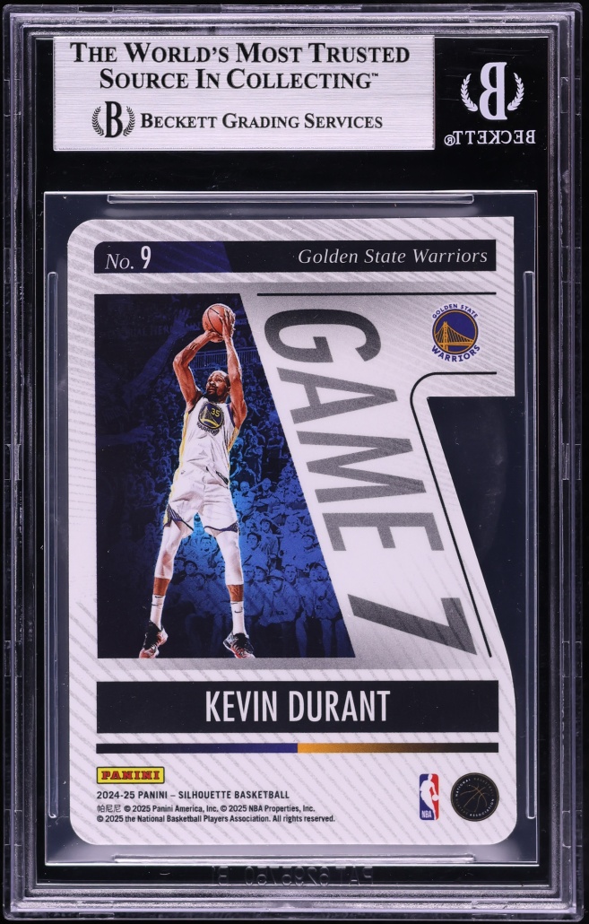 2024 Panini Silhouette Game 7 Holo Gold Die-Cut Kevin Durant 10/10 #9 BGS 9 MINT