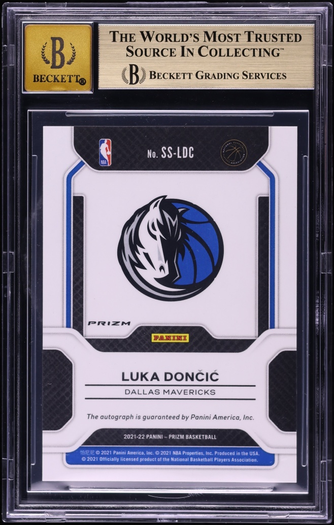 2021 Panini Prizm Sensational Choice Luka Doncic AUTO #SS-LDC BGS 9.5 GEM MINT