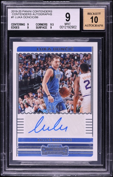 2019 Select Courtside Lucky Envelope Prizm Luka Doncic /8 #281 BGS