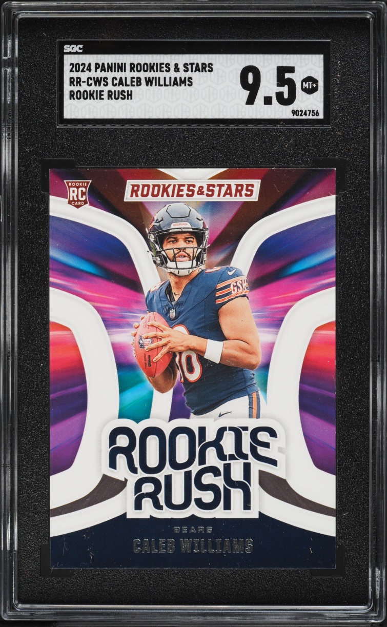 2024 Panini Rookies & Stars Rush Caleb Williams ROOKIE #RR-CWS SGC 9.5 MINT+