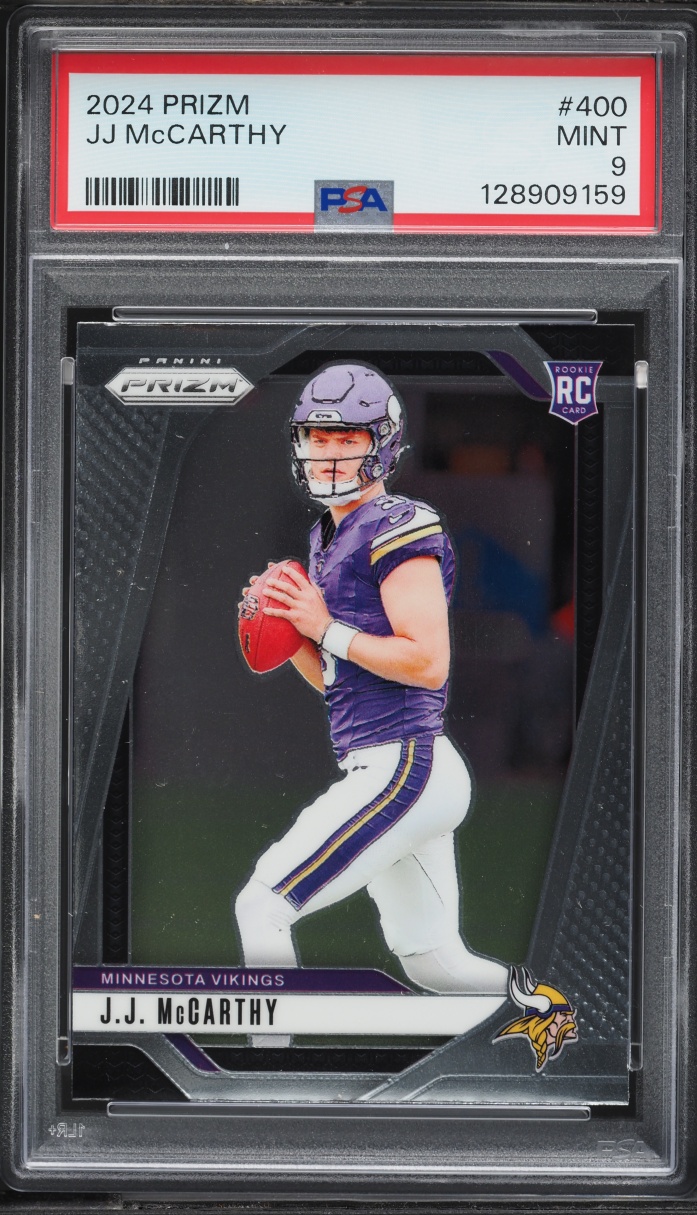 2024 Panini Prizm J.J. McCarthy ROOKIE #400 PSA 9 MINT