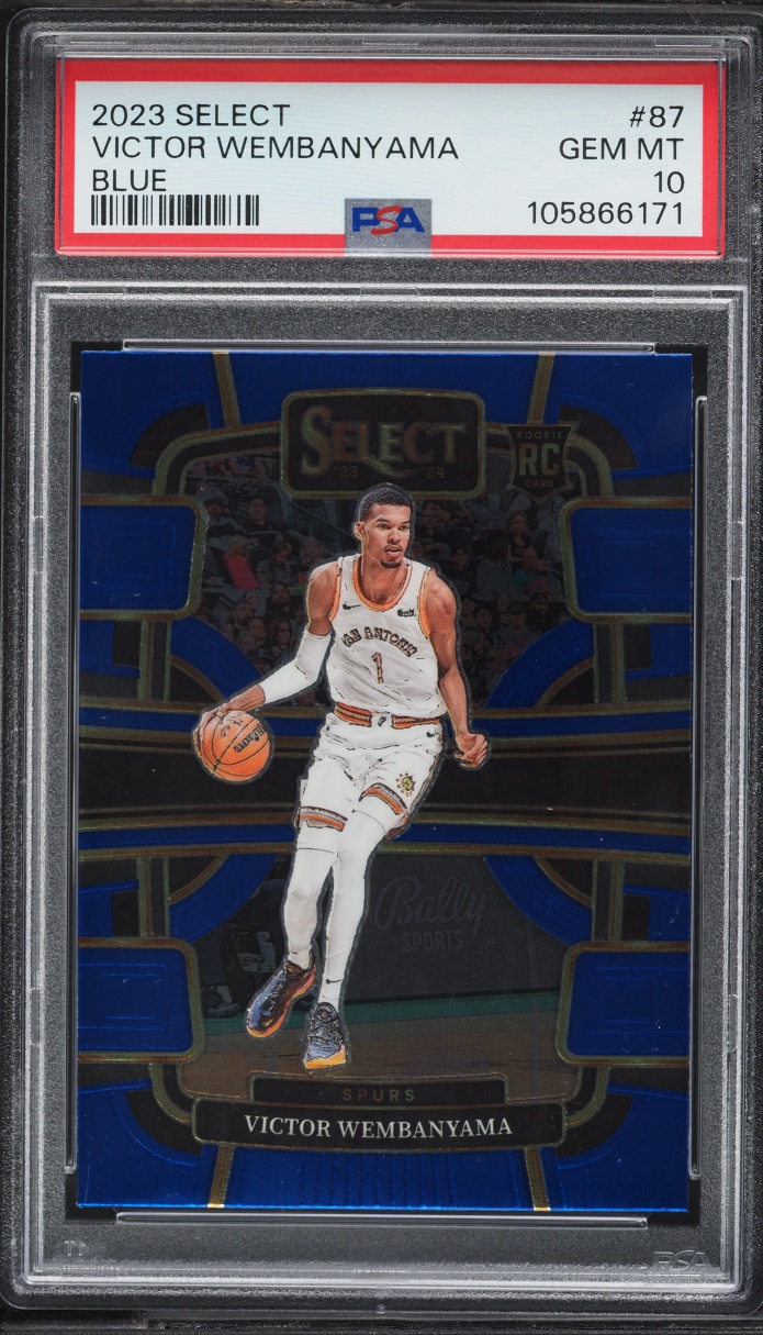 2023 Select Concourse Blue Victor Wembanyama ROOKIE #87 PSA 10 GEM MINT