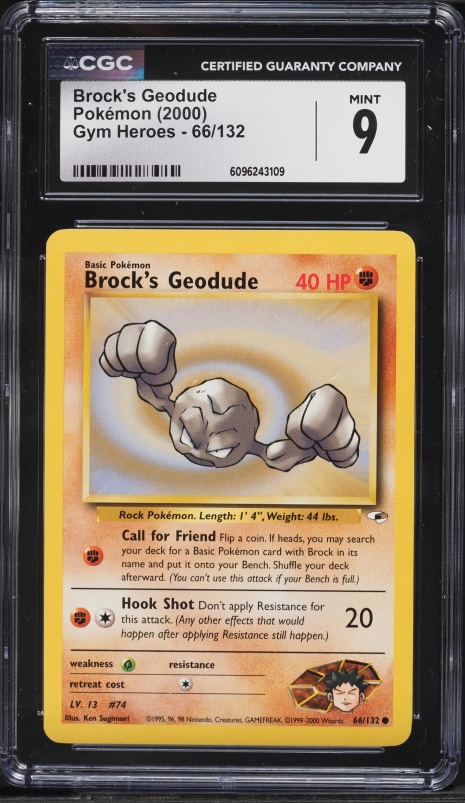 pokemon card near me in stock Brock's Geodude (66/132) [Gym Heroes] – Pokemon Plug main image 1
