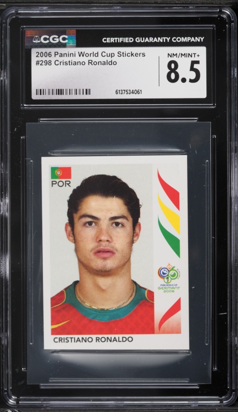 2006 Panini World Cup Germany Cristiano Ronaldo #169 PSA 8 NM-MT