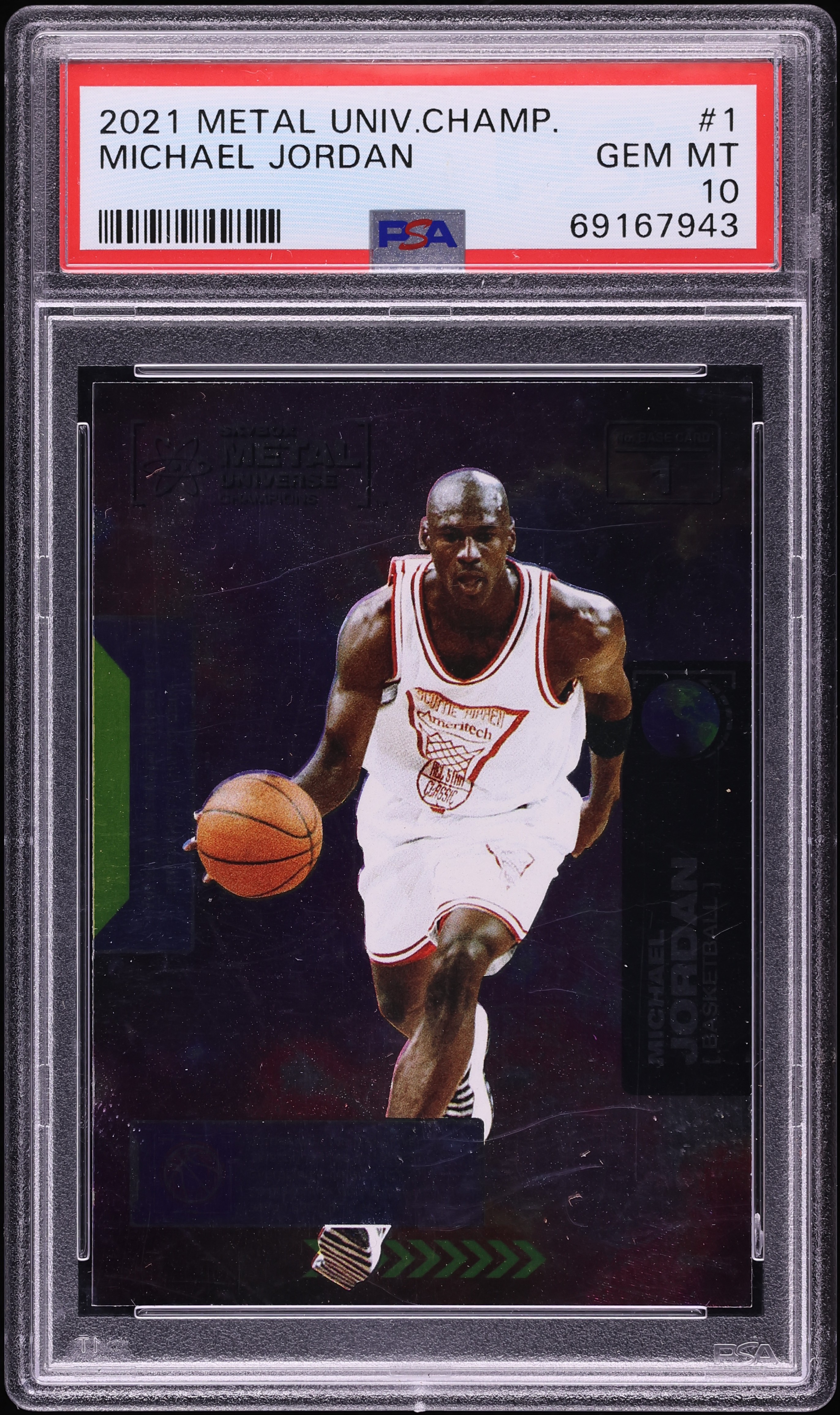 2021 Metal Universe Champions Michael Jordan #1 PSA 10 GEM MINT on 