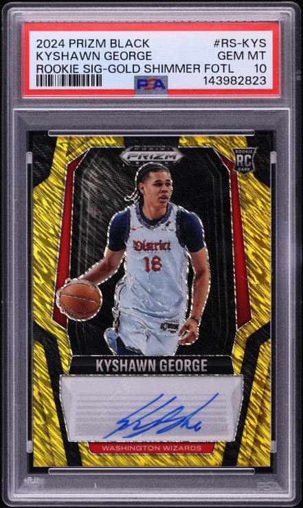 2024 Select Courtside White Disco Kyshawn George ROOKIE /75 #285 