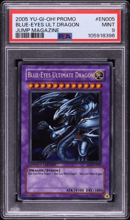 blue eyes ultimate dragon yugioh card Blue-Eyes Yu-Gi-Oh! Super Japanese P3-01 Supplied in a window box with a display stand. Blue-Eyes Ultimate Spirit Dragon