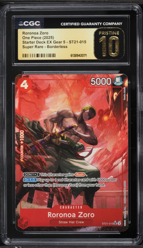 One Piece EX: Gear 5 Franky Borderless Japanese CGC 10 #ST21-011