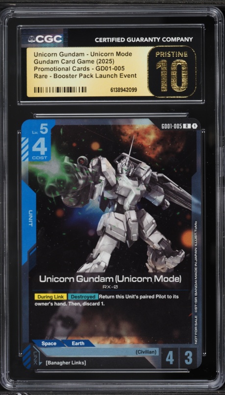 2025 Gundam Card Game Promo Championship Winner LR Wing Gundam