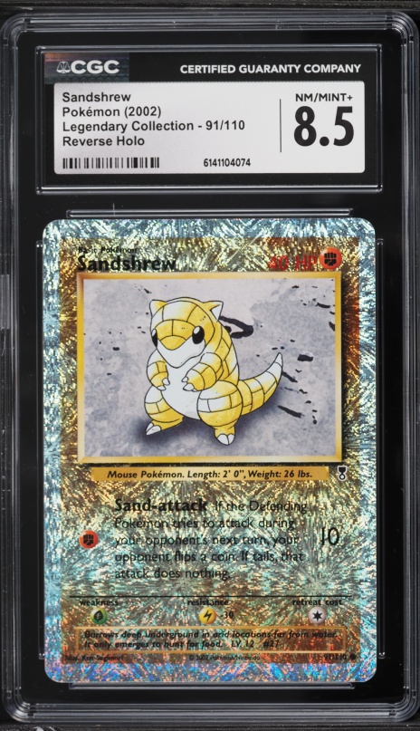 1999 Pokemon Base Set Trainer Deck A Sandshrew #62 PSA 10 GEM MINT on  Fanatics Collect