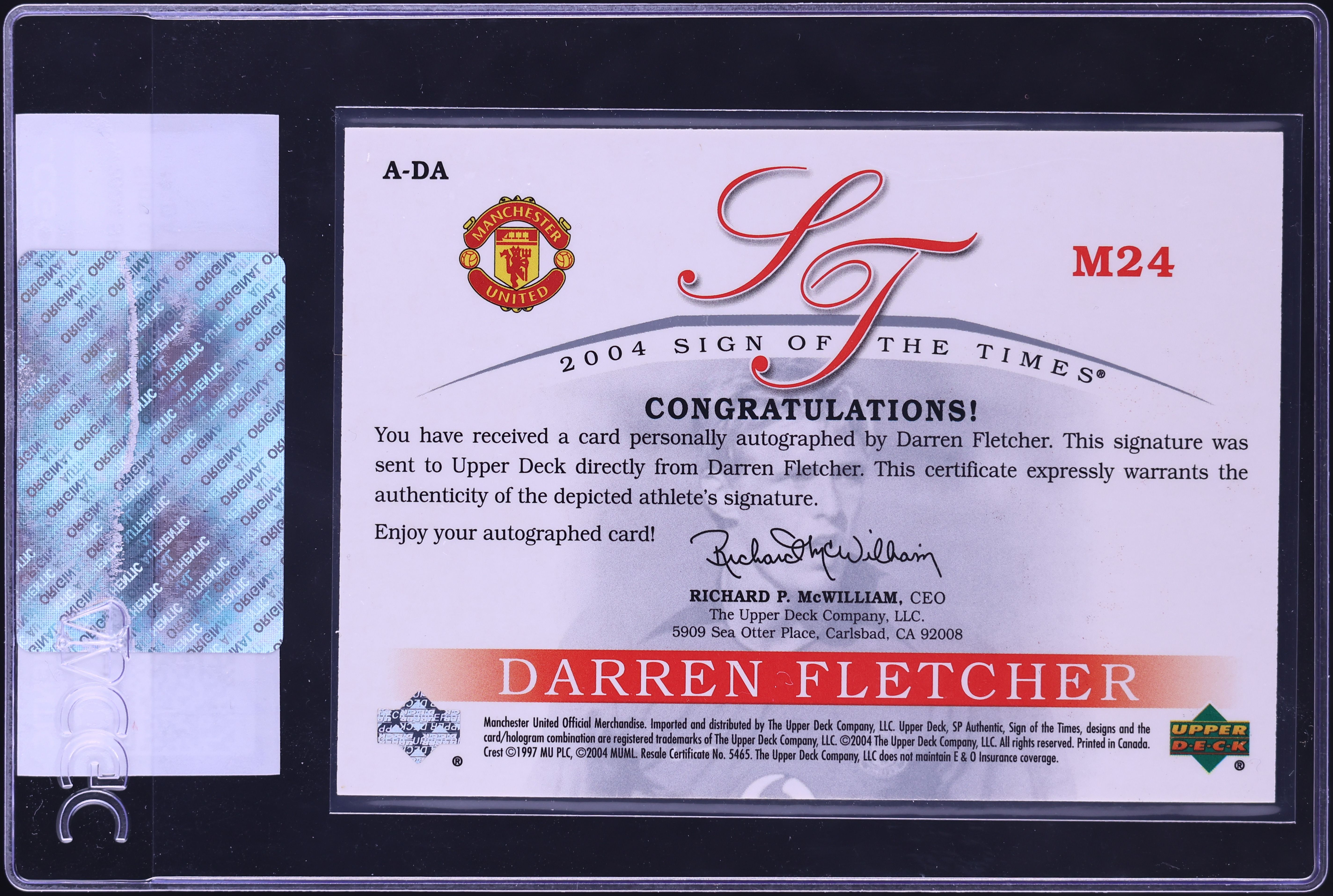 Manchester United 直筆限定アートプリント 1995年 Manchester United