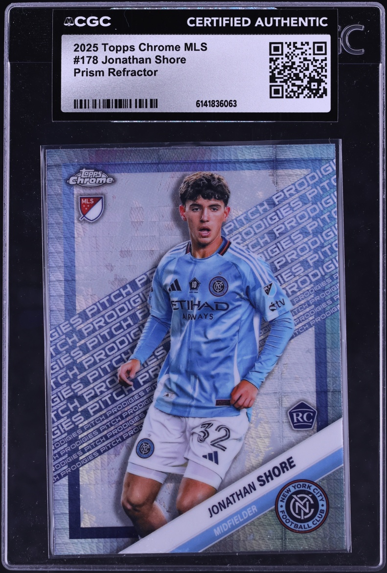 2025 Topps Chrome MLS Soccer Prism Refractor Jonathan Shore #178