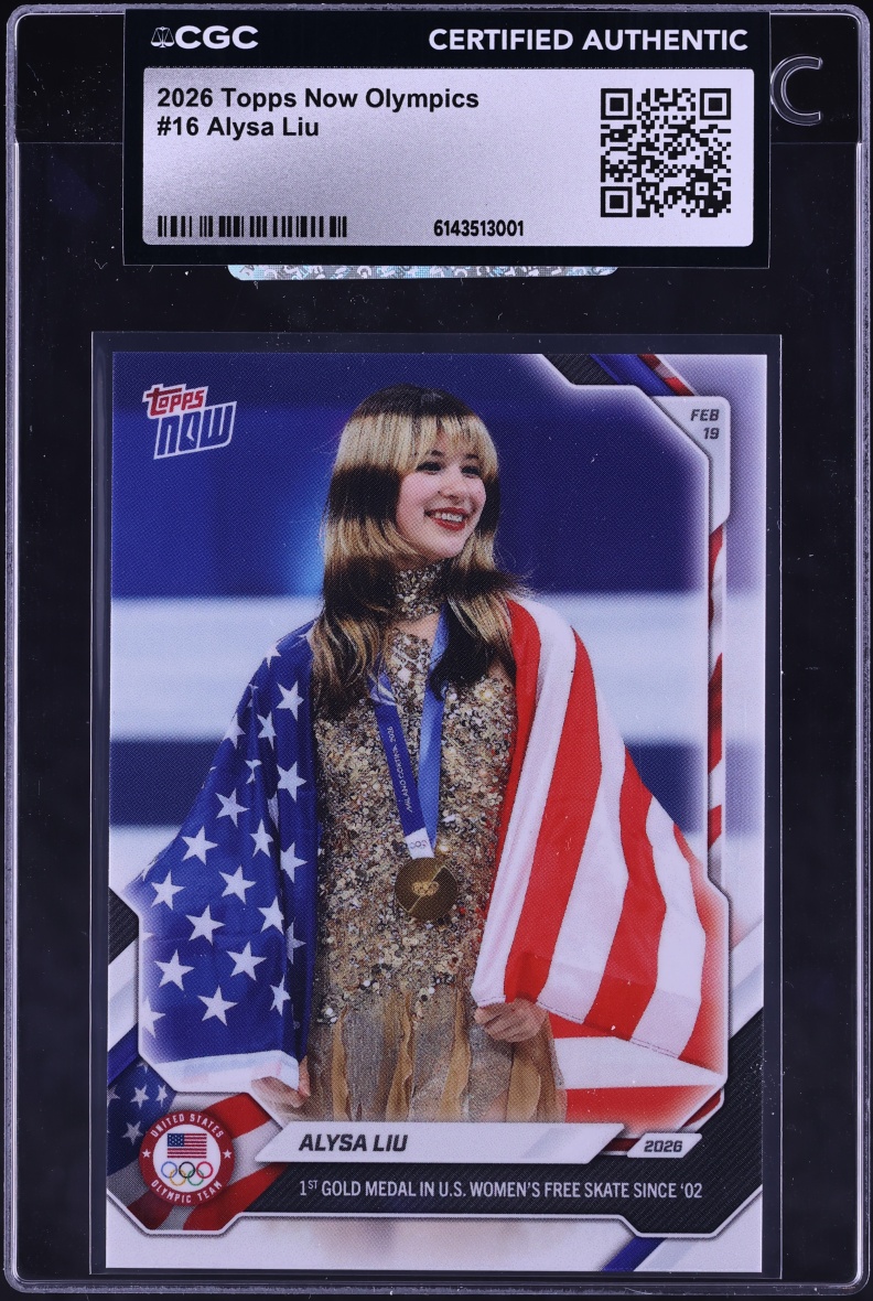 2026 Topps Now Olympics Alysa Liu #16 CGC AUTH
