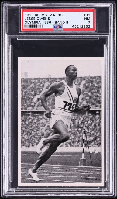 1936 Reemstma Olympia Band II Jesse Owens #32 PSA 7 NRMT