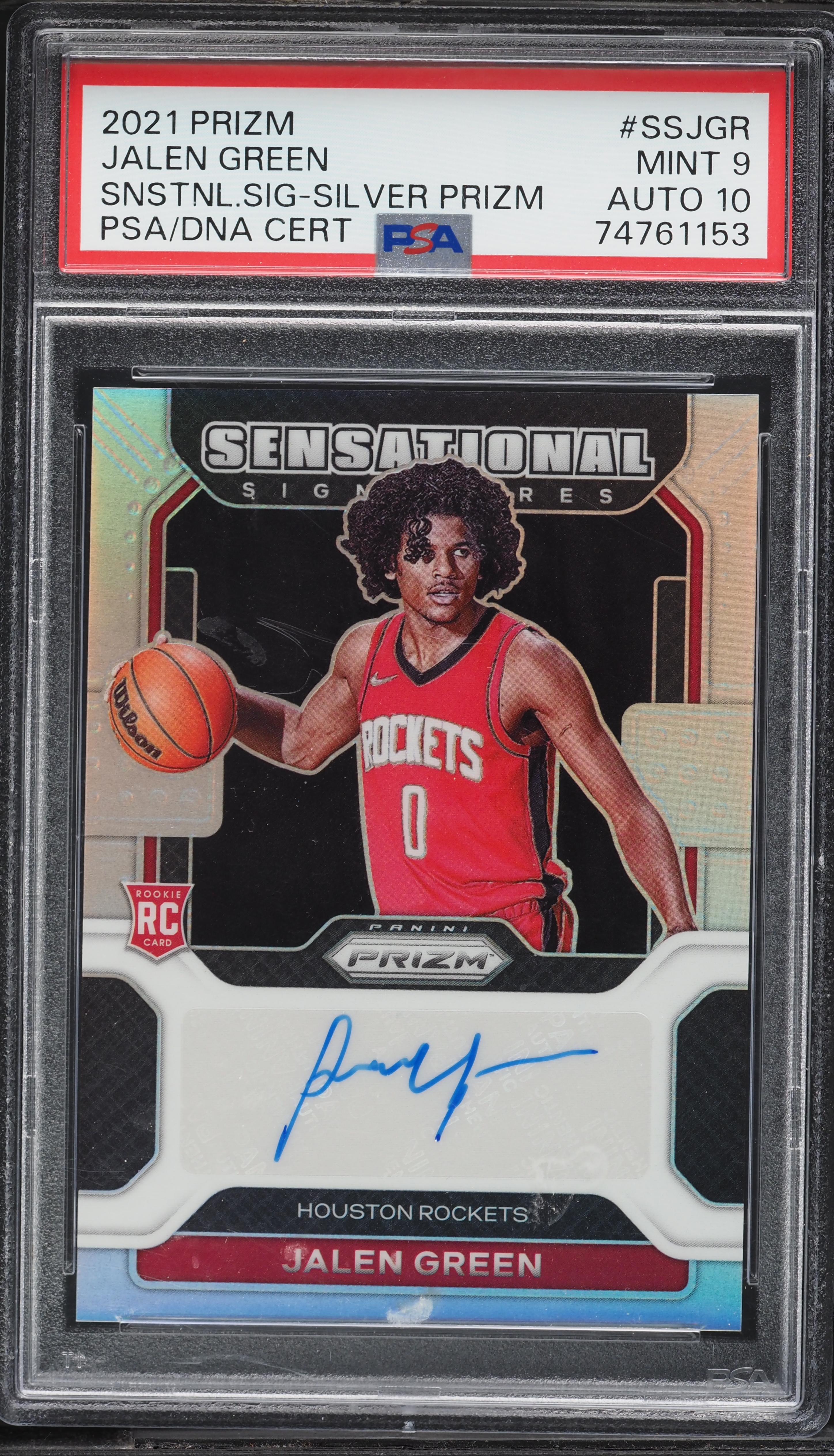 2021 Panini Prizm Sensational Signatures Silver Jalen Green ROOKIE