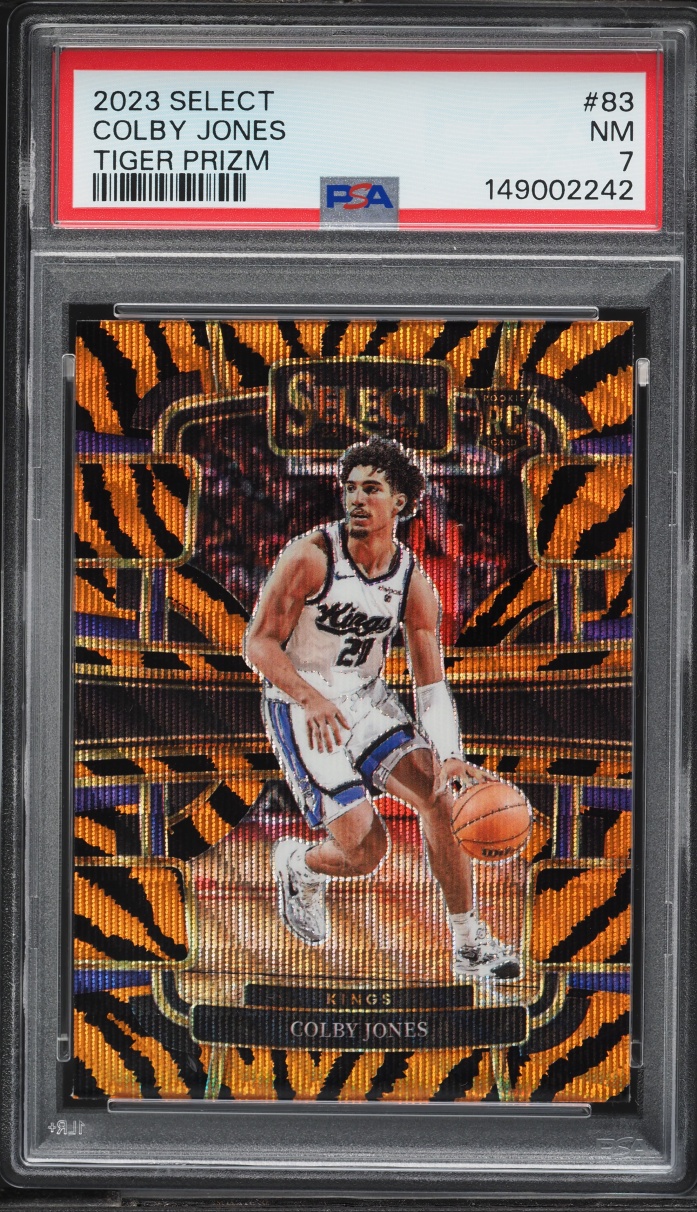 2023 Select Concourse Tiger Prizm Colby Jones ROOKIE #83 PSA 7 NRMT