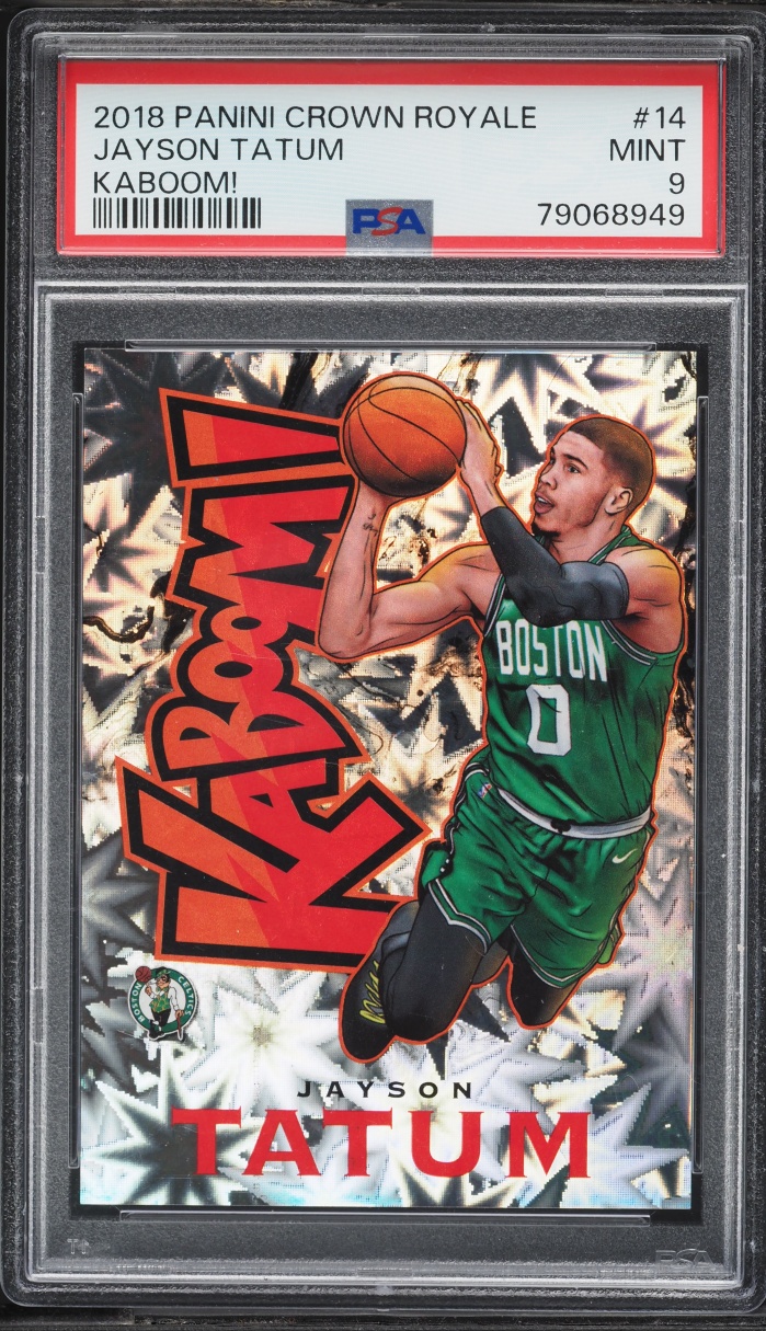 2018 Crown Royale Kaboom! Jayson Tatum #14 PSA 9 MINT