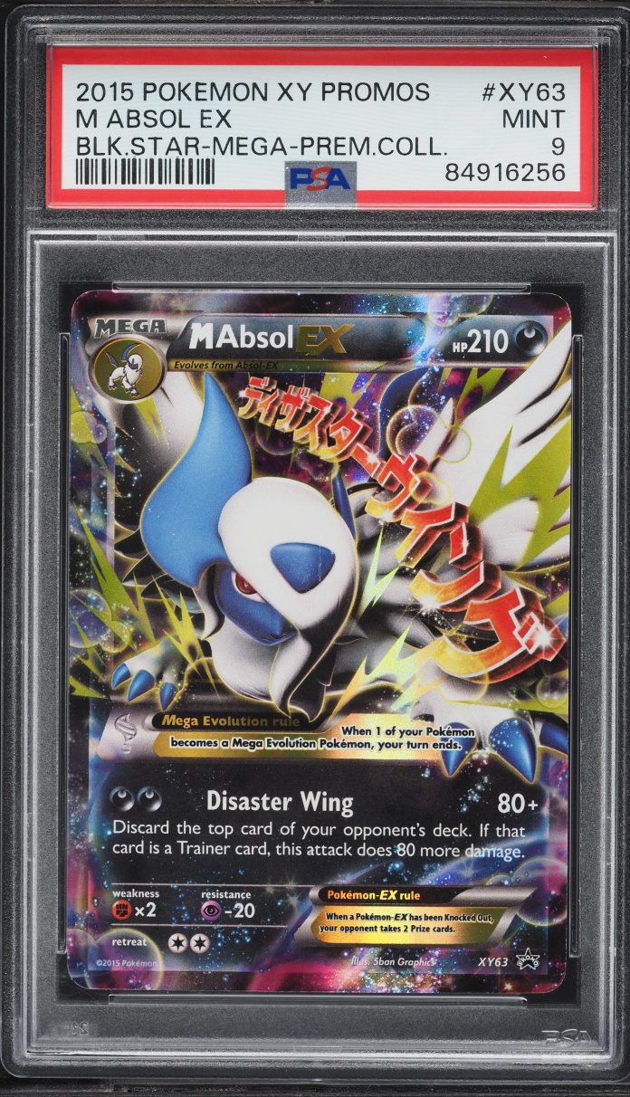 2015 Pokemon XY Black Star Promo Mega Premium Collection Holo M Absol EX #XY63 PSA 9 MINT
