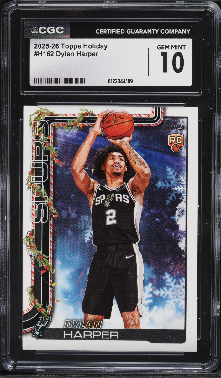 2025 Topps Holiday Dylan Harper ROOKIE #H162 CGC 10 GEM MINT