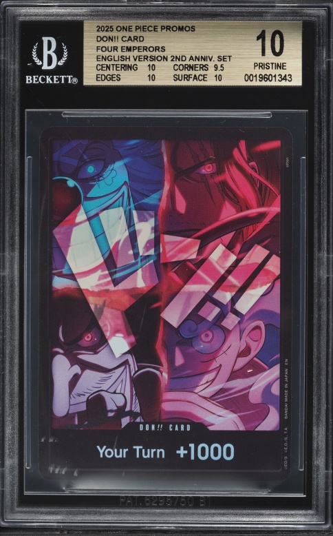 2025 One Piece Promo 2nd Anniversary Set English Version Don!! BGS