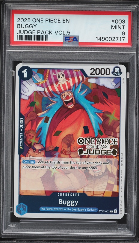 2025 One Piece 2nd Anniversary Set Leader Buggy #OP09-042 PSA 10