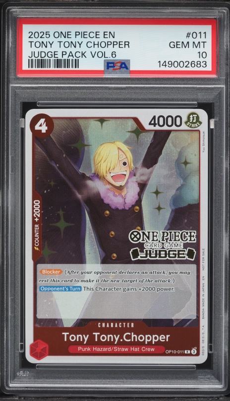 2025 One Piece Tournament Promo Judge Pack Vol. 6 Tony Tony