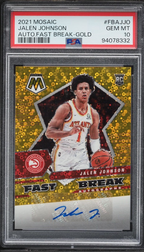 2021 Panini Prizm Silver Jalen Johnson ROOKIE #305 PSA 10 GEM MINT