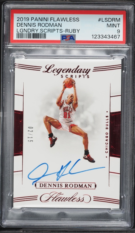1988 Panini Spanish Sticker Dennis Rodman ROOKIE #97 PSA 10 GEM 