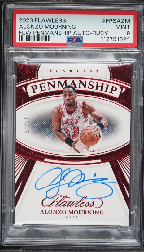 2023 Panini Flawless All-NBA Ink Alonzo Mourning AUTO /25 #ALL-AZM