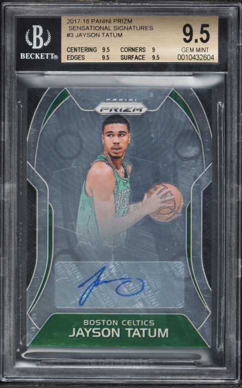 2017 Select Signatures Jayson Tatum ROOKIE AUTO /199 #JAY PSA 10