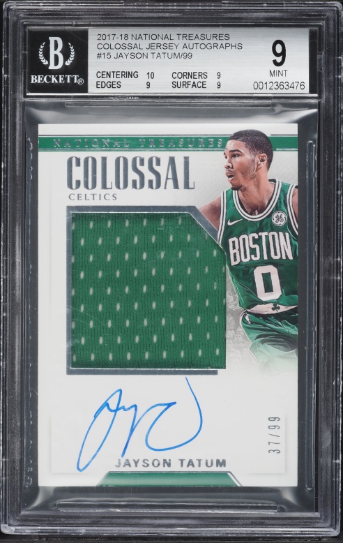 2017 Panini Contenders Playoff Ticket Jayson Tatum ROOKIE AUTO /65